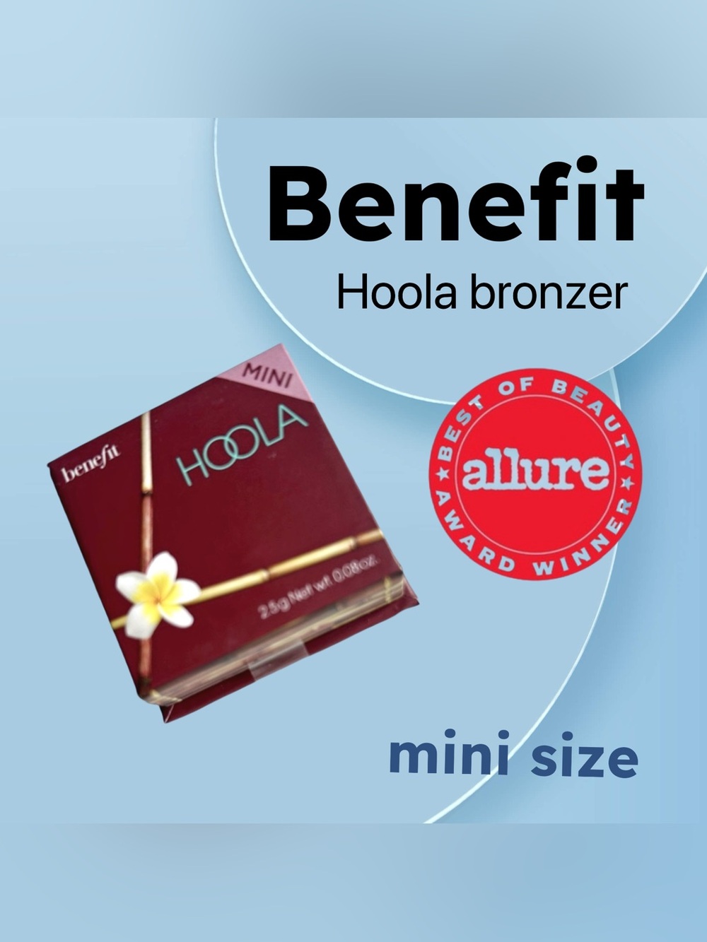 ⬇️🌟🇺🇸🆕NIB BENEFIT | MINI | Natural Sun Kissed Glow Hoola Matte Powder Bronzer**